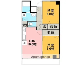 サンシャインヒルズ中清水【2階】の間取り