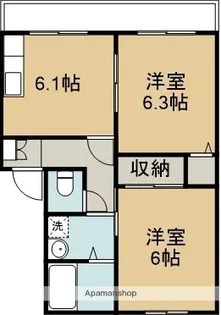 セレス富士岡【2階】の間取り