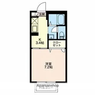 ルミエール水道橋【203号室】の間取り