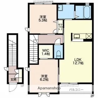 アルプーラコミヤマ5【2階】の間取り