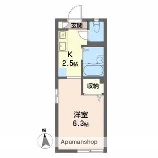 グリーンハイツ【B102号室】の間取り