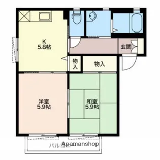 パストラルコートS【A201号室】の間取り