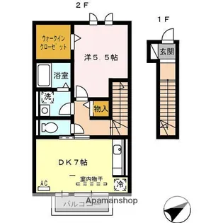 モダンコート新堀【2階】の間取り