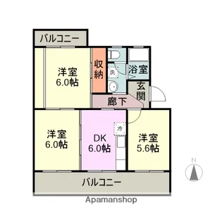 サンティラ21【1階】の間取り