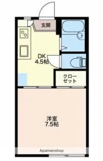 サーティーンガーデンAB【1階】の間取り