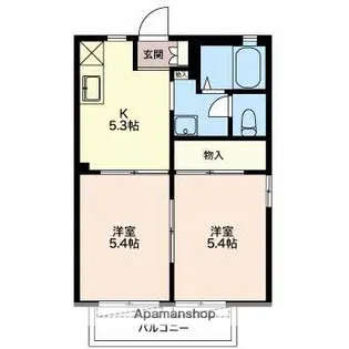 サンハイム諏訪【2階】の間取り