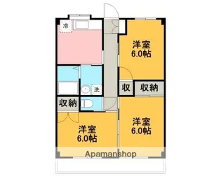 フレグランス住慎4【3階】の間取り