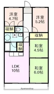 メゾングッチ【408号室】の間取り