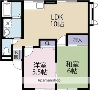 ウィンフォークABC【1階】の間取り