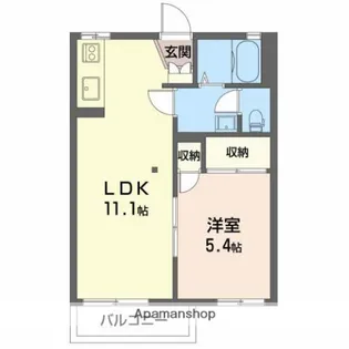 フレグランス上大沢【1階】の間取り