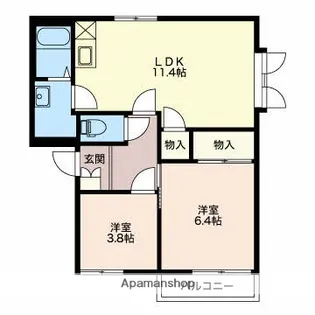 コーポマリ【1階】の間取り