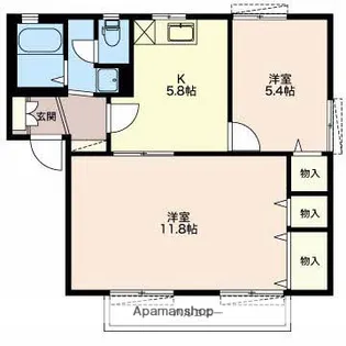 ドミール東原【2階】の間取り