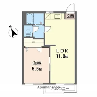 タウニイタカダ【1階】の間取り