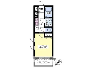 アビターレ【401号室】の間取り