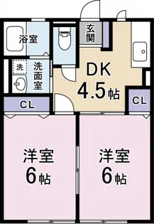 ハイムアンフィニ【202号室】の間取り