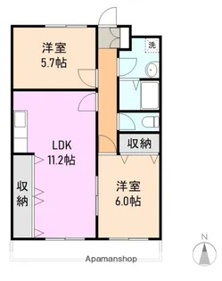 サン・シャイン【3階】の間取り