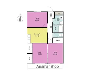 サン・シャイン【3階】の間取り