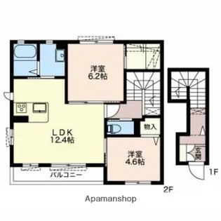 クレアール【202号室】の間取り