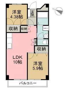 メゾン東富士【3階】の間取り