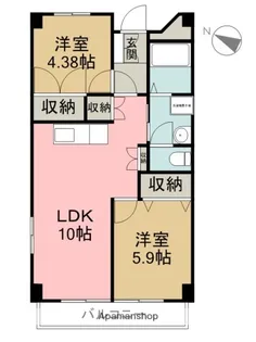 メゾン東富士【2階】の間取り