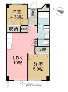 メゾン東富士【5階】の間取り