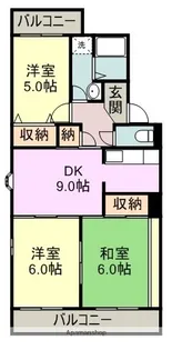 セントラルオサダ【4階】の間取り