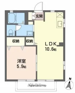 フレグランス21【B202号室】の間取り