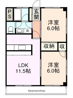 ハイツ沢【1階】の間取り