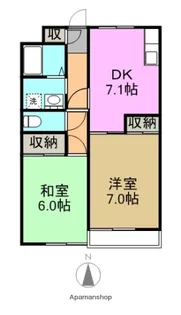 第一須走ハイツ【1階】の間取り