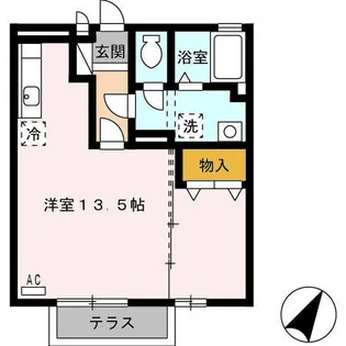 ララ・花いち【1階】の間取り