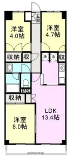 エンゼルハイム御殿場【103号室】の間取り