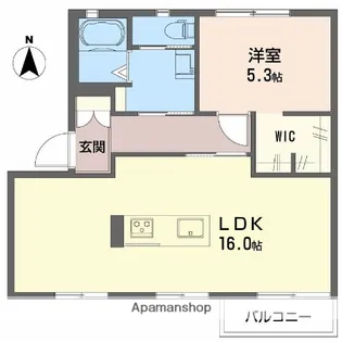 タウニー野村FG【G101号室】の間取り