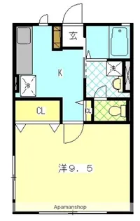みやゆり【1階】の間取り