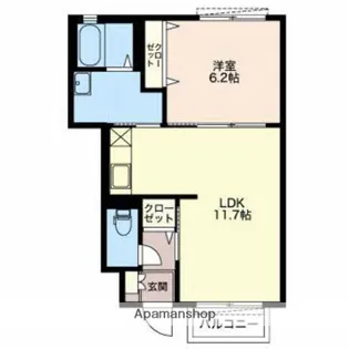 ストレリチア【101号室】の間取り