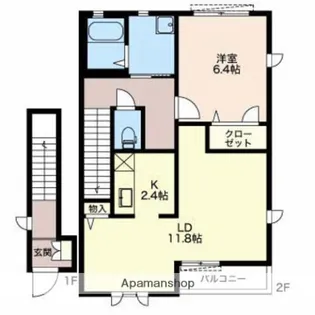 ストレリチア【203号室】の間取り