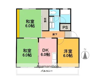 サクセスコート【2階】の間取り