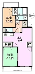 ハイツ御殿場【2階】の間取り