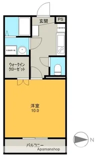 フェリスタ中山【1階】の間取り