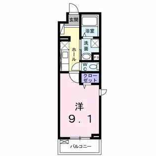 ボビスネロ【1階】の間取り