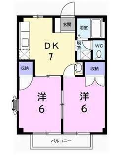 ニューシティ原里【1階】の間取り