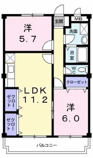 EAST HILL【3階】の間取り