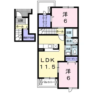 カーサ セレーナⅠ【2階】の間取り