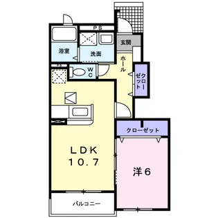 ヴァンヴェール【1階】の間取り