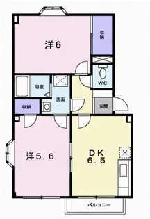 EAST HILLS【1階】の間取り