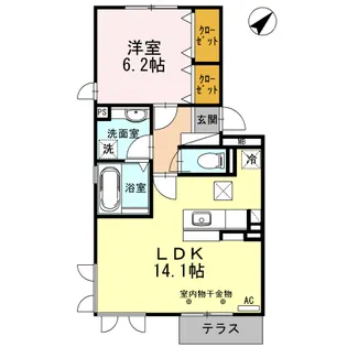 コンフォートイワタ2055【3階】の間取り