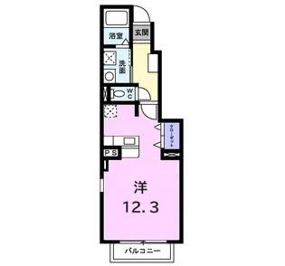 カーサ マリノ【1階】の間取り