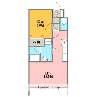 ボアーソルテ【1階】の間取り