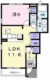 サニーヒル【1階】の間取り