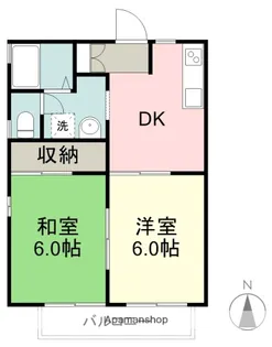タウンコートニシムラAB【A102号室】の間取り