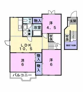 エスポワール【2階】の間取り